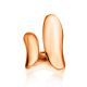 Chic Rose Gold Plated Silver Ring The Liquid, Ring Size: Adjustable, image , picture 2