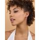 Sleek Rose Gold Plated Silver Drop Earrings The Liquid, image , picture 3
