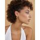 Statement 18ct Gold on Sterling Silver Teardrop Earrings The Liquid, image , picture 3