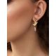 Chic Gilded Silver Crystal Earrings, image , picture 3