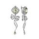 Chic Green Amethyst Dangle Earrings, image 