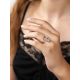 Ultra Feminine Gilded Silver Topaz Ring, Ring Size: 6.5 / 17, image , picture 3