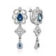 Gorgeous Silver Topaz Drop Earrings, image 