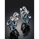 Elegant Silver Topaz Earrings, image , picture 2