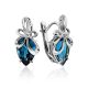 Elegant Silver Topaz Earrings, image 