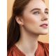Rose Gold Plated Silver ​Textured Earrings The Liquid, image , picture 4