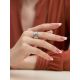 Antiqued Finish Stylish Silver Ring The Liquid, Ring Size: Adjustable, image , picture 5