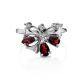 Stylish Silver Garnet Ring, Ring Size: 5.5 / 16, image , picture 3