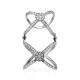 Trendy Silver Crystal Articulated Ring, Ring Size: 5.5 / 16, image , picture 3