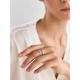 Trendy Silver Enamel Stacking Ring Set, Ring Size: 6.5 / 17, image , picture 3