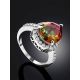 Luminous Silver Quartz Ring, Ring Size: 6.5 / 17, image , picture 2