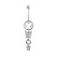 Butterfly Motif Sterling Silver Navel Piercing, image 
