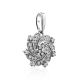 Shimmering Silver Crystal Pendant, image , picture 4