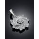 Shimmering Silver Crystal Pendant, image , picture 2
