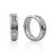 Chunky Silver Hoop Earrings, image 