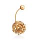 Bubble Motif Gilded Silver Navel Piercing, image , picture 3