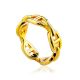 Chain Motif Gilded Silver Ring The ICONIC, Ring Size: 8 / 18, image 