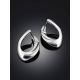 Hoop Motif Silver Earrings The ICONIC, image , picture 2