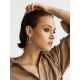 Fabulous Silver Hoops With Rose Plated Chains, image , picture 4