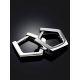 Geometric Design Silver Earrings The ICONIC, image , picture 2