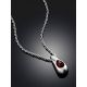 Stylish Silver Amber Pendant Necklace The Palazzo, image , picture 2
