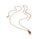 Chic Rose Gold Amber Pendant Necklace The Palazzo, image , picture 4