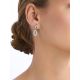 Art Deco Motif Silver Crystal Earrings, image , picture 3