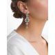 Filigree Silver Agate Dangle Earrings, image , picture 3