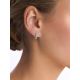 Infinity Motif Silver Crystal Earrings, image , picture 4