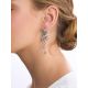 Chic Green Amethyst Dangle Earrings, image , picture 3