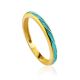 Bright Silver Enamel Ring, Ring Size: 6 / 16.5, image 