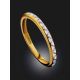 Sleek Slender White Enamel Ring, Ring Size: 7 / 17.5, image , picture 2