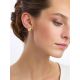 Glossy Gilded Silver Amber Stud Earrings The Palazzo, image , picture 3