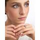 Chic Silver Ring With Faceted Oval Rhodonite Stone, Ring Size: 8.5 / 18.5, image , picture 4