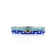 Trendy Silver Enamel Stacking Ring Set, Ring Size: 6.5 / 17, image , picture 4