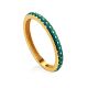 Refined Gilded Silver Enamel Ring, Ring Size: 6.5 / 17, image 