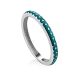 Slender Silver Enamel Ring, Ring Size: 6.5 / 17, image 