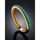 Refined Gilded Silver Enamel Ring, Ring Size: 6.5 / 17, image , picture 2