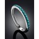 Slender Silver Enamel Ring, Ring Size: 6.5 / 17, image , picture 2