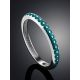 Chic Silver Enamel Ring, Ring Size: 8 / 18, image , picture 2