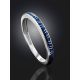 Sleek Silver Enamel Ring, Ring Size: 6.5 / 17, image , picture 2