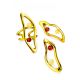 Luminous Gilded Silver Amber Citrine Stud Earrings The Palazzo, image , picture 4