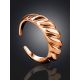 Rose Gold Plated Silver Adjustable Ring The Liquid, Ring Size: Adjustable, image , picture 2
