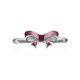Bow Motif Silver Enamel Ring, Ring Size: 5.5 / 16, image , picture 4