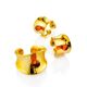 Bright Gilded Silver Amber Ring The Palazzo, Ring Size: Adjustable, image , picture 4