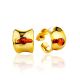 Chunky Gilded Silver Amber Half Hoop Earrings The Palazzo, image 