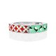 Mosaic Design Silver Enamel Ring, Ring Size: 7 / 17.5, image , picture 3