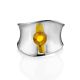 Sleek Silver Amber Ring The Palazzo, Ring Size: Adjustable, image , picture 3