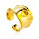 Chunky Gilded Silver Amber Ring The Palazzo, Ring Size: Adjustable, image 