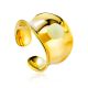 Chunky Gilded Silver Amber Ring The Palazzo, Ring Size: Adjustable, image 